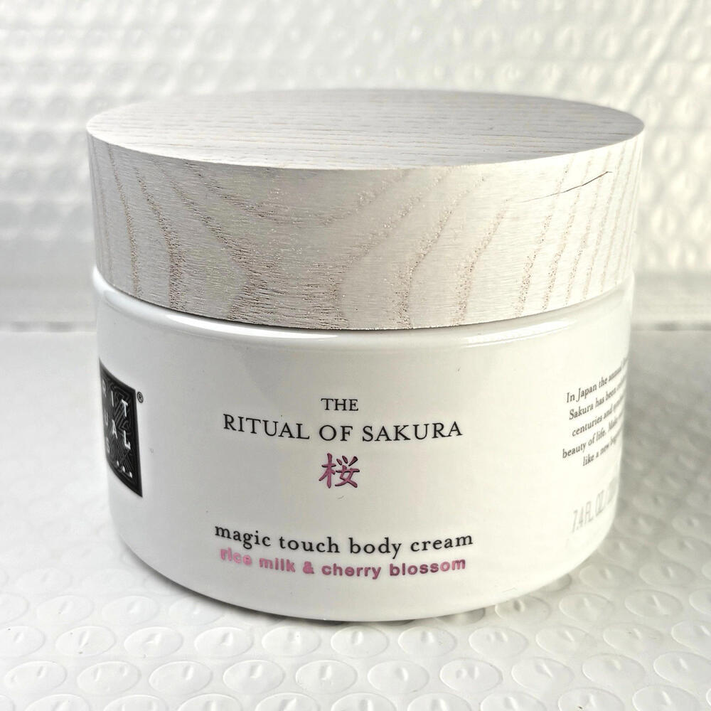 THE RITUAL OF SAKURA MAGIC TOUCH BODY CREAM W/ RICE MILK & CHERRY BLOSSOM 7.4 OZ